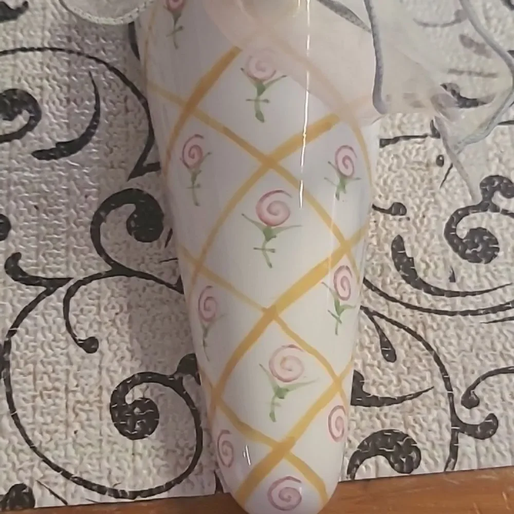 Watercolors Ceramic Bud Vase